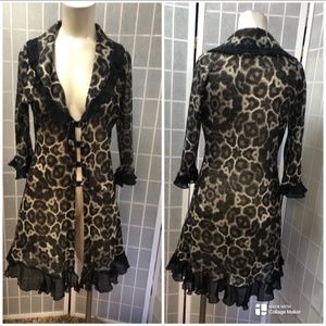 Méchant, Woman, Coat Casual, Perfect In Fall, size S,animal print pattern.!